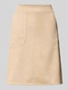 ZABAIONE Minirock in Leder-Optik Modell 'Ha44rperr' Beige