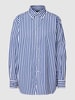 Polo Ralph Lauren Overhemdblouse met streepmotief Koningsblauw