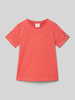 CHAMPION T-shirt met labelstitching Rood