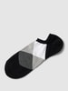 Burlington Sneakersocken mit Karomuster Modell 'Clyde' Black