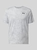 Under Armour męski t-shirt o kroju regular fit z fakturowanym wzorem model 'Pixelate' Jasnoszary