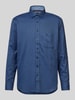 Fynch-Hatton Freizeithemd mit Button-Down-Kragen Modell 'Herringbone' Marine