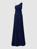 TROYDEN COLLECTION Avondjurk met one shoulder-band Donkerblauw