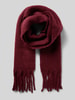 Pieces Schal mit langen Fransen Modell 'NIKITA' Dunkelrot