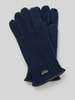 EEM Handschoenen van wol met labeldetail, model 'THINSULATE' Marineblauw