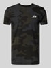 Alpha Industries T-Shirt mit Label-Print Black