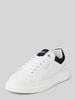 Balr. Sneakers van leer met labelprint, model 'Game Day' Wit