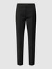 comma Slim Fit Stoffhose aus Viskose-Mix mit Logo-Applikation Black