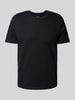 MCNEAL T-Shirt mit geripptem Rundhalsausschnitt Black