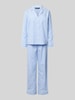 Lauren Ralph Lauren Pyjama mit Brusttasche Blau