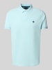 MCNEAL Poloshirt met labelstitching Lichtturquoise