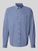 Casual Friday Regular Fit Cordhemd mit Button-Down-Kragen Modell 'ANTON' Hellblau