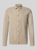 ONLY & SONS koszula casualowa o kroju slim fit z czystej bawełny model 'GUDMUND' Jasnobrązowy
