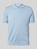 Manuel Ritz Poloshirt mit Knopfleiste Hellblau