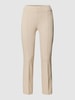 Cambio Stoffen broek met siernaden, model 'RANEE EASY KICK' Camel