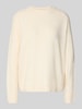 Vero Moda Relaxed Fit Pullover mit Woll-Anteil Modell 'BOOM' Ecru