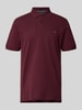 Christian Berg Men Regular Fit Poloshirt mit Logo-Stitching Bordeaux