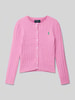 Polo Ralph Lauren Teens Cardigan met logostitching Felroze