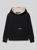 Jack & Jones Loose fit hoodie met kangoeroezak, model 'ELEGACY' Zwart