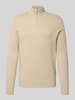 Only & Sons Regular Fit Strickpullover aus Baumwoll-Mix Modell 'PHIL' Beige Melange