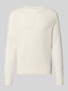 BOSS sweter w kroju regular fit z czystej bawełny model 'Lalex' Złamany biały