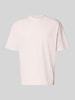 PEGADOR Oversized T-Shirt mit Label-Stitching Flieder