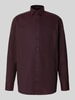 OLYMP Luxor Comfort Fit Businesshemd aus reiner Baumwolle Bordeaux