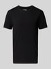 SELECTED HOMME Regular fit T-shirt van katoenmix Zwart
