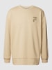 FILA Oversized Sweatshirt mit Rundhalsausschnitt Modell 'BABEN' Beige