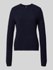 Pieces Regular fit gebreide pullover van viscosemix, model 'FIA' Donkerblauw