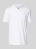 MCNEAL Regular Fit Poloshirt mit V-Ausschnitt Weiss