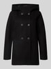VERO MODA lange wollen jas met capuchon Zwart