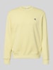 Calvin Klein Jeans Sweatshirt aus reiner Baumwolle Hellgelb