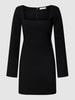 Mango Minikleid mit Square-Neck-Ausschnitt Modell 'SKY' Black