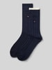 Tommy Hilfiger sokken van katoenmix in set van 2 Marineblauw