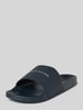 Tommy Hilfiger Slippers met labelopschrift Marineblauw