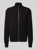 Lindbergh Strickjacke mit Strukturmuster Black