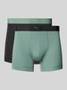 Puma Boxershort met labeldetail in een set van 2 stuks Lindegroen