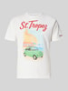 MC2 Saint Barth T-Shirt mit Motiv-Print Modell 'DENVER' Weiss