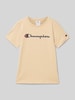 CHAMPION T-shirt met labelprint Zand