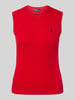 Polo Ralph Lauren Stricktop aus Baumwoll-Kaschmir-Mix Rot