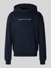 Tommy Hilfiger Regular fit hoodie van katoenmix Marineblauw