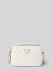 Guess Handtas met labelapplicatie, model 'GIULLY' Offwhite