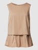 Marc Cain Blousetop met uitlopend rokdeel Beige