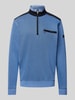 bugatti Sweatshirt mit Label-Detail Hellblau