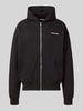 Pegador Oversized sweatjack met logo Zwart