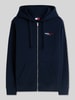 Tommy Jeans Bluza rozpinana o kroju relaxed fit z mieszanki bawełny Granatowy