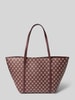 MANGO Tote Bag mit Magnetverschluss Modell 'PORTA' Bordeaux