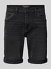 Tom Tailor Regular fit bermuda van katoenmix, model 'JOSH' Zwart