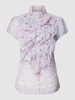 Saint Tropez Blouse met volants, model 'Lilja' Lila